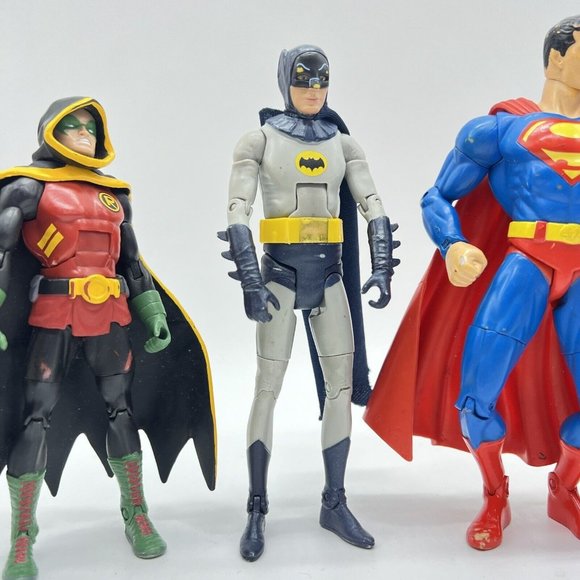 DC Comics Action Figure Lot King Shark Robin 1966‎ Batman Superman Green Lantern - Picture 4 of 7